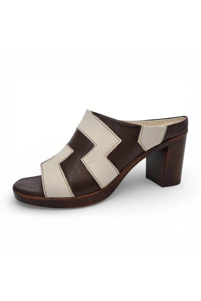 OEM Leather mules 046 brown