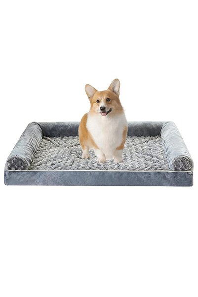 Beauenty Orthopedic Dog Bed, Removable and Washable Pet Sofa Bed with Bolster...