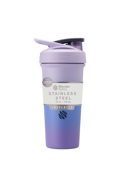 GENERAL BlenderBottle Strada Sleek Shaker Cup Insulated Stainless Steel Water...