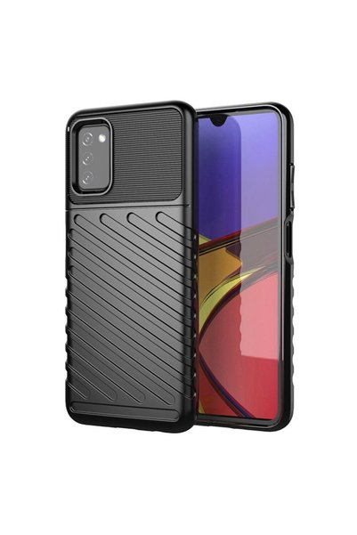FONIX Protective case, Compatible with Samsung Galaxy A02S, Thunder, Raised e...
