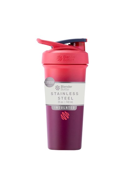 GENERAL BlenderBottle Strada Sleek Shaker Cup Insulated Stainless Steel Water...