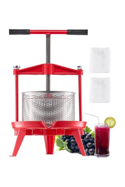 VEVOR Fruit wine press, Capacity: 9 L, Product dimensions: ¢405 x 505 mm~405 ...