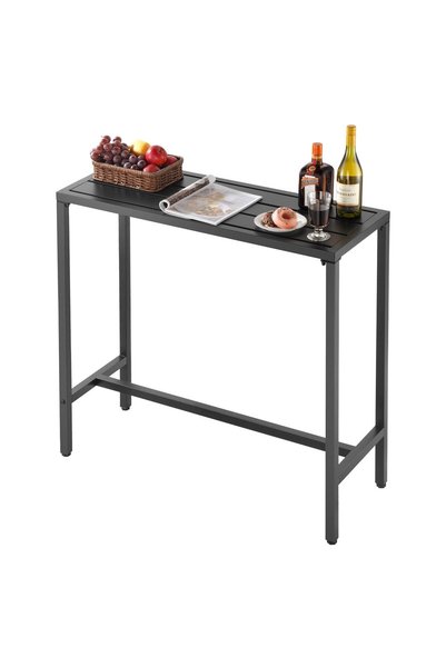 VEVOR Masă de bar pentru exterior, Material: oțel Q195, Culoare: negru, Număr...