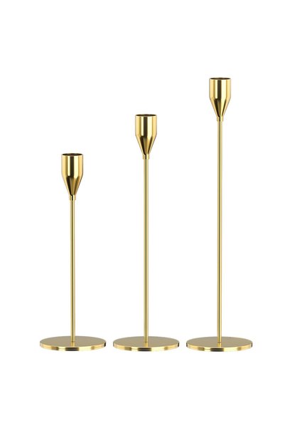 GENERAL Candle Holders Set of 3 for Taper Candles, Decorative Candlestick Hol...