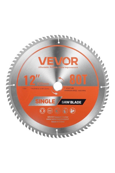 VEVOR Saw blade, Maximum speed: 4500 rpm, Model number: 305*3.0*25.4-80T, Bla...