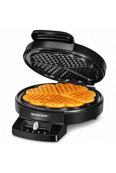 Silver Crest Aparat Electric pentru Vafe SilverCrest, 1200 W, Termostat Regla...