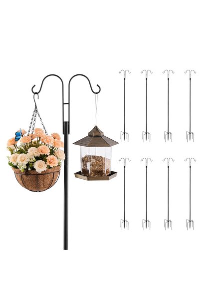 VEVOR Bird feeder pole, Main material: steel Q195 carbon, Color: black, Model...