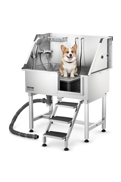 VEVOR Stainless steel dog grooming tub, Maximum load: 100 kg, Main material: ...
