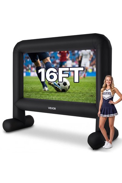 VEVOR Inflatable projection screen, Product dimensions: 3780 x 1300 x 3170 mm...