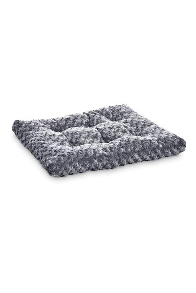 Amazon basics 116.84 cm Plush Pet Bed and Dog Crate Pad, X-Large, Gray Swirl