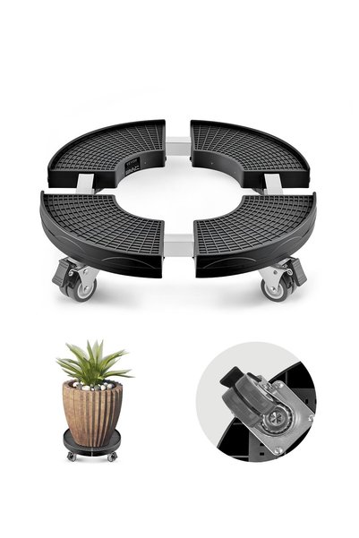 VEVOR Trash can dolly, Maximum load: 181.4 kg, Product dimensions: 381 mm x 3...