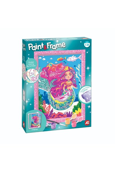 Happi Hobbi Paint by number kit, Happi Hobbi, Paint and frame, The Little Mer...