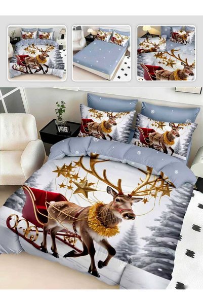 CasaDesteapta.ro Bedding set with Duvet cover 200x230 cm and Fitted Sheet 180...