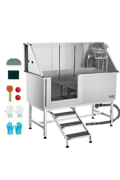 VEVOR Stainless steel dog grooming tub, Maximum load: 200 kg, Main material: ...