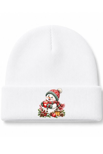 Rabona Fashion Cozy Snowman – O căciulă tricotată cu tematică de Anul Nou, cu...