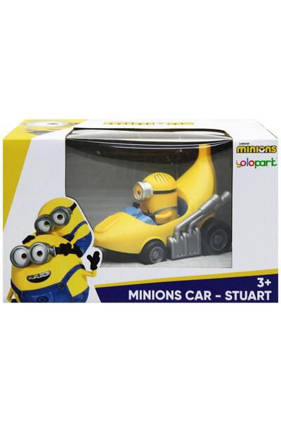 Minions Количка във форма на банан и фигурка, Minions, Stuart