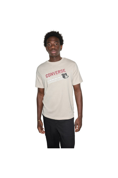 Converse Tričko Fighting Bear Tee, béžové, unisex