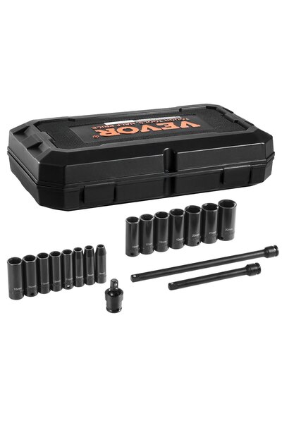 VEVOR Impact socket set, Material: CR-V alloy steel, Model number: XL3066, Qu...