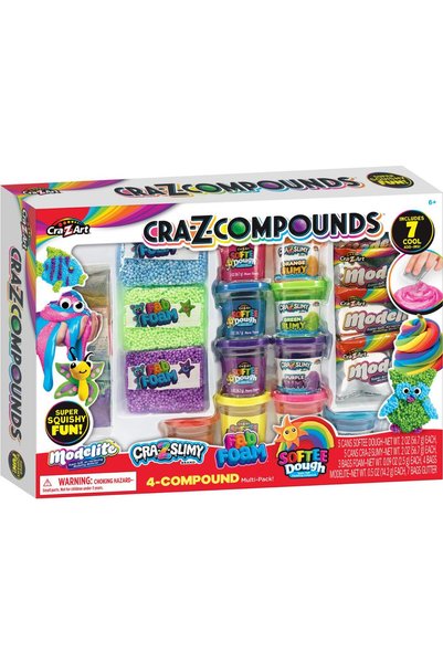 CrazArt Комплект за създаване на слайм с брокат, Cra-Z-Art, Cra-Z Compounds, ...