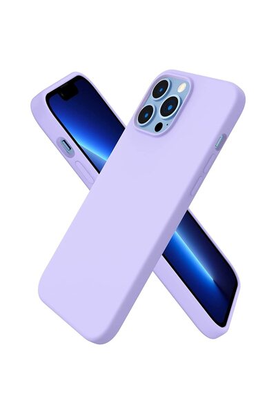OEM Husă de protecție compatibilă cu iPhone 14 Pro Max, culoare lavandă, din ...