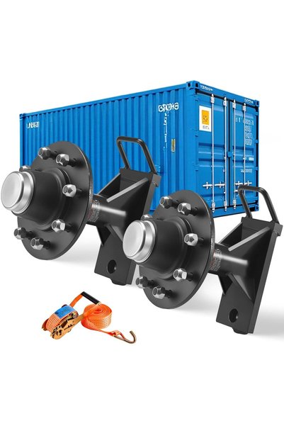 VEVOR Shipping container wheels, Model number: 8-6.5B, Product weight: 37.45 kg