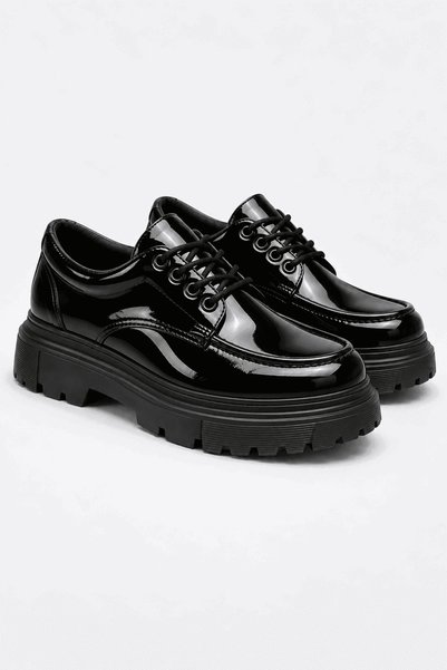 Ramer Jy-T13 Nova Lace-Up Patent Leather Men's Casual Sports Classic Shoes Rs...