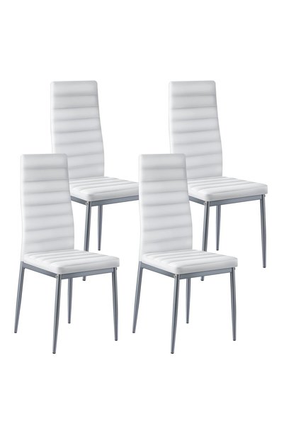 VEVOR Scaune de sufragerie din metal, Capacitate de încărcare: 136,08 kg, Dim...