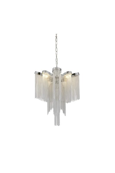 OEM Candelabru Aurora, 4xE14, Diametru 43 cm, Inaltime 68 cm, Crom Lucios, Metal
