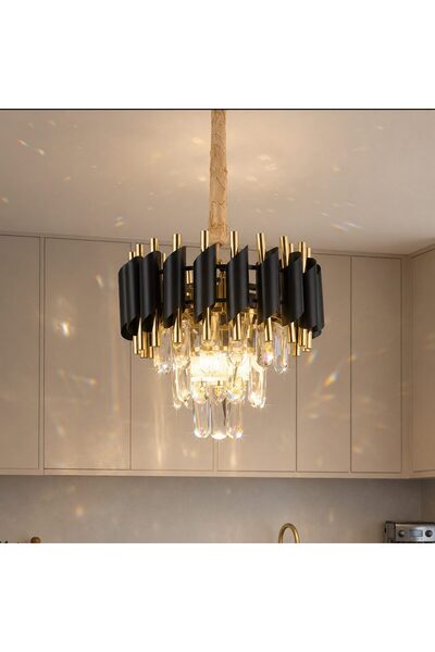 OEM Candelabru Cristal VERSAILLES Petito 3xE14, Diametru 30cm, Auriu Lucios s...