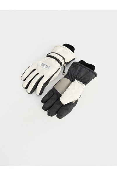LC Waikiki LCW ACCESSORIES Ecru-Printed Girls' Gloves—The NEVAVM Difference