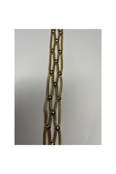 Atmosphere Fashion Decorative gold-colored metal chain with 20 mm beads – per...