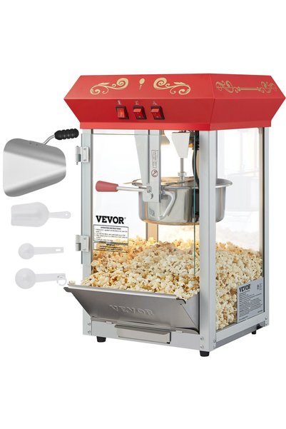 VEVOR Popcorn machine, Power: 850 W, Product dimensions: 390 x 345 x 610 mm, ...