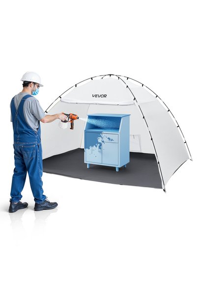 VEVOR Cort portabil pentru vopsire, Dimensiuni produs: 3070 x 2440 x 1950 mm,...