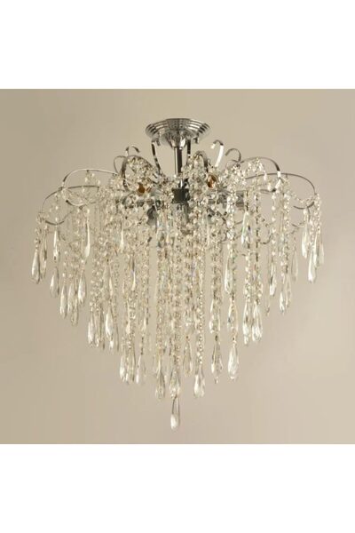 OEM Candelabru Cristal EGO 9x E27, Diametru 60cm, Crom Lucios