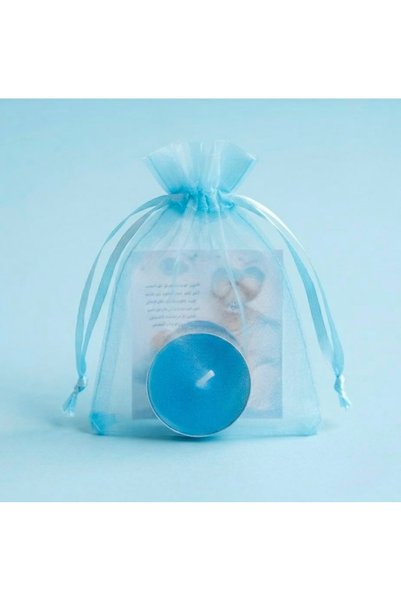Other Baby Boy Party Favors |   Candle with a Card Containing a Message.