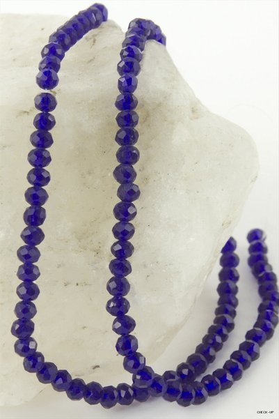 ZERO LAND SVL-SHOP Colored Crystal Bead String 4 (165609) mm Navy Blue