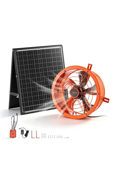 VEVOR Gable mount fan, Product dimensions: 360 x 360 x 140 mm, Size: 30.5 cm,...