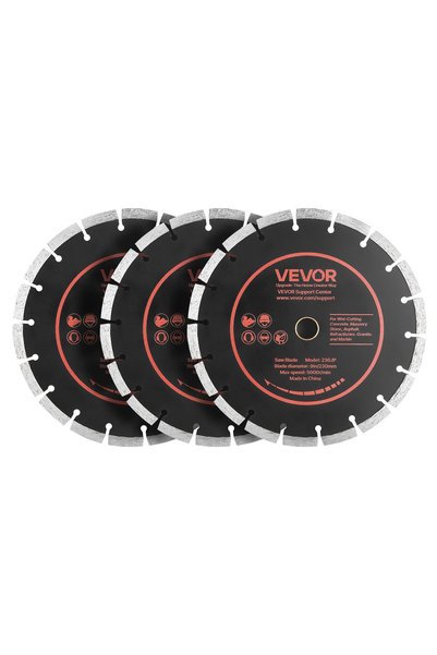 VEVOR Concrete cutting blade, Main material: 65Mn steel core + diamond Segmen...