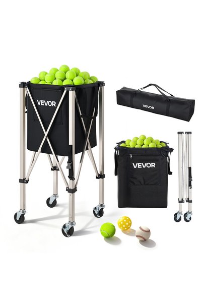 VEVOR Tennis ball cart, Color: black, Model number: JQ-SU200 A, Frame materia...