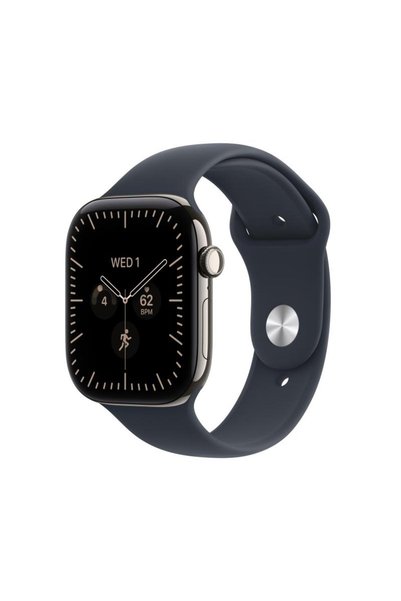 Apple Ceas Watch Seria 12 GPS + Cellular, carcasă din titan de 42 mm, curea s...