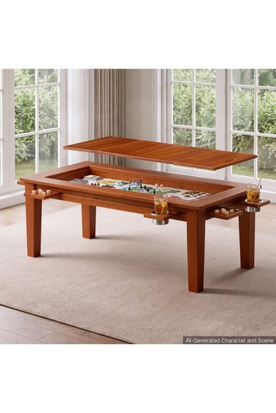 VEVOR Board game table, Maximum load: 136 kg, Main material: Solid Wood, Mode...