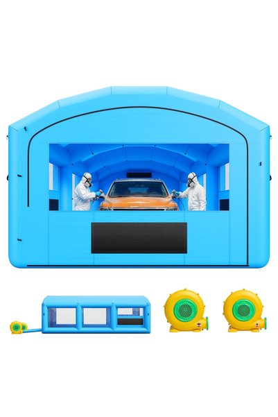 VEVOR Cabina de vopsire gonflabilă, Material principal: țesătură Oxford + mat...