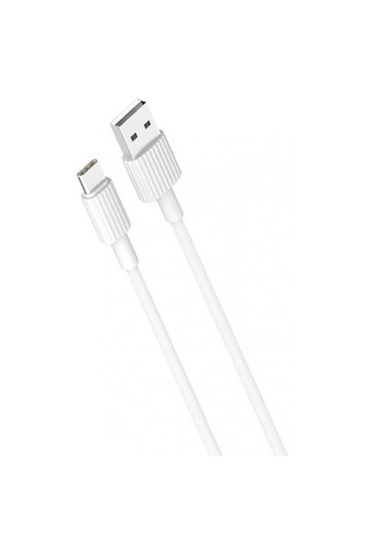 FONIX Cablu de date/încărcare, ElectroCharge Glide, USB-C, 2A, 1 m, alb