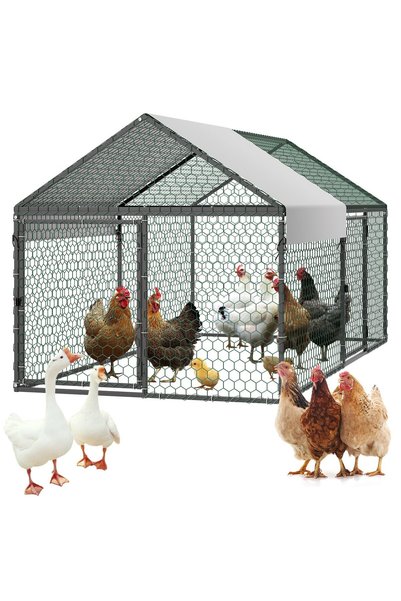 VEVOR Кокошарник, Размери на продукта: 1 x 2 x 1 м, Тип: Спирален покрив, Ном...