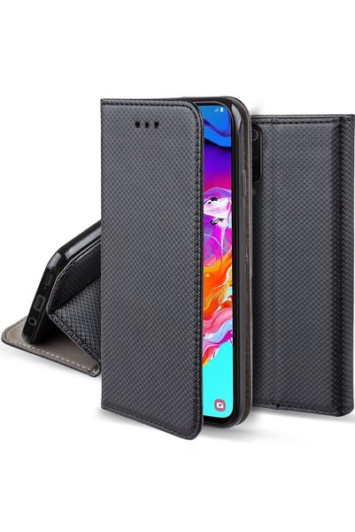 MOOZY Калъф за телефон, Moozy, Flip On, за Samsung Galaxy A70, черен, екологи...