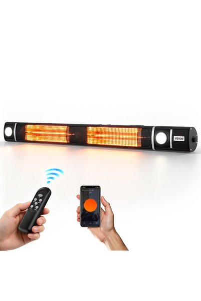 VEVOR Θερμαντήρας υπερύθρων, Ισχύς: 3000 W, Τάση: 230 V AC, Διαστάσεις προϊόν...