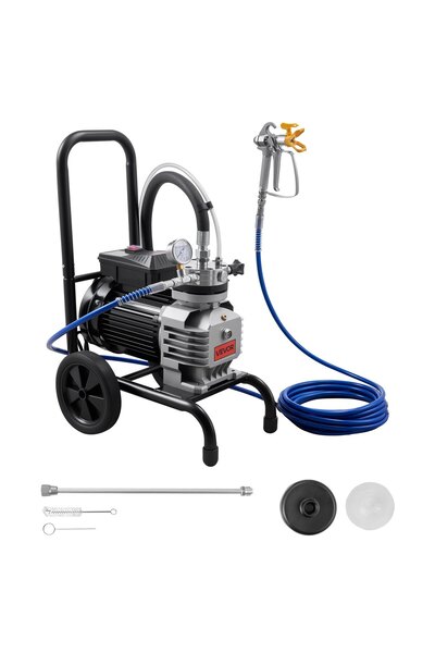 VEVOR Aparat de pulverizare fără aer cu diafragmă, Putere: 1800 W, Debit: 3,0...