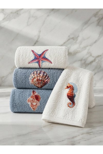 OTELVIO Tisse & Doux Printed 4-Pack Kitchen Towels, 30x50 cm