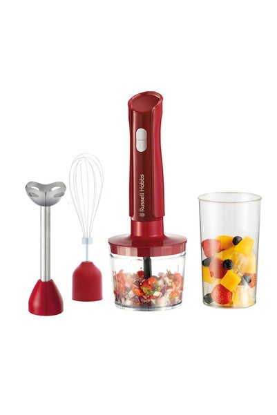 RUSSELL HOBBS 3-in-1 Hand Blender & Chopper, Electric Food Processor with 3 A...