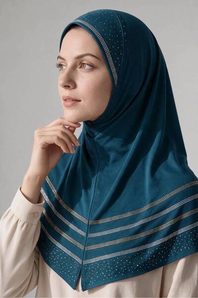 Mercan Hijab LINA STONED HIJAB, ONE-PIECE